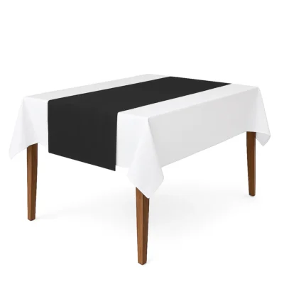 Gastro Tischläufer 130 x 50 cm schwarz