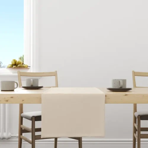 Gastro Tischläufer Creme 5er Pack 130x50 cm 50% Polyester 50% Baumwolle – Bild 5