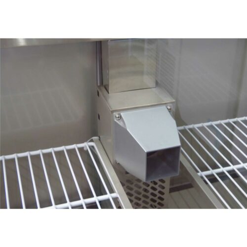 Kühltisch 1 Tür 2 Schubladen, Unterbaukühlung, 90x70 (THS901-2D) – Bild 3