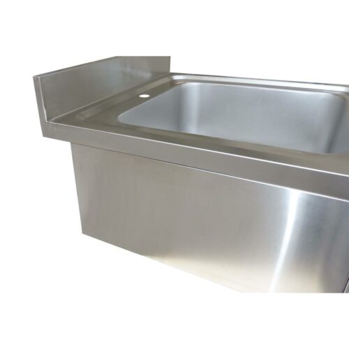 Spültisch aus Edelstahl, zwei Becken rechts (6 Größen) – Bild 2