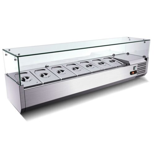 Kühlaufsatzvitrine GN 1/3, Glasaufsatz (6 Größen) – Bild 2