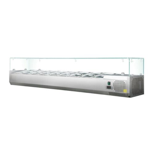 Kühlaufsatzvitrine GN 1/3, Glasaufsatz (6 Größen) – Bild 1