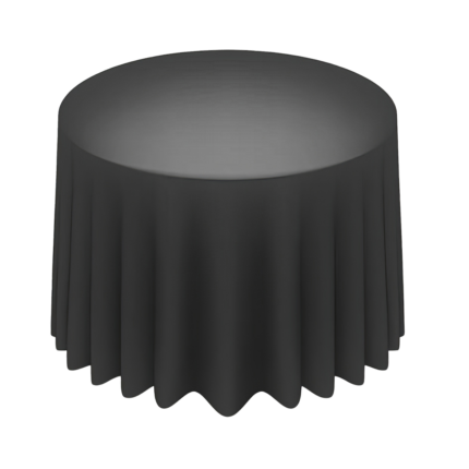 Runde Tischdecke Anthrazit