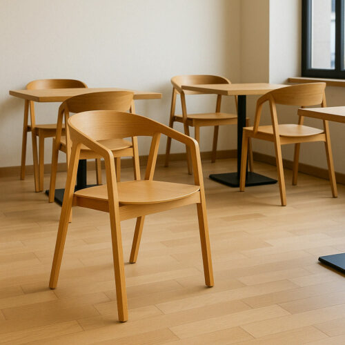 Holz FUTURA Eiche Restaurantstuhl
