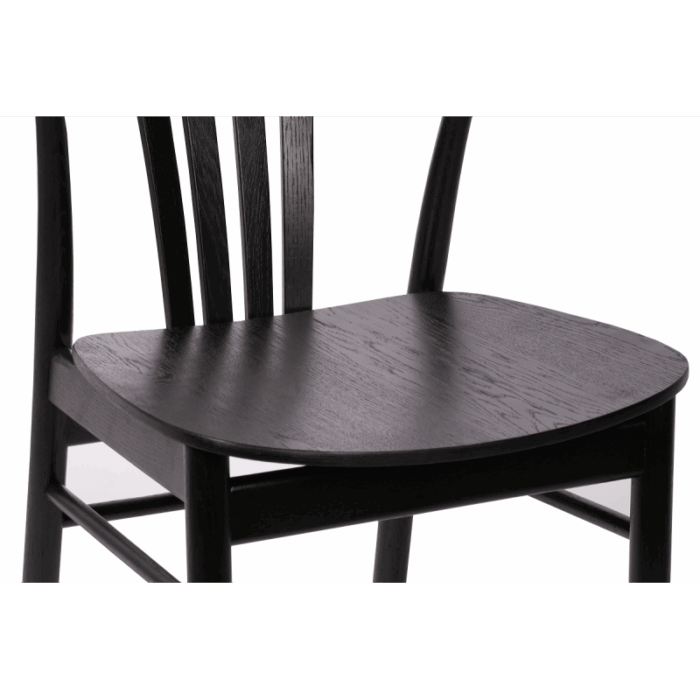 Holz Restaurantstuhl SCANDI Schwarz
