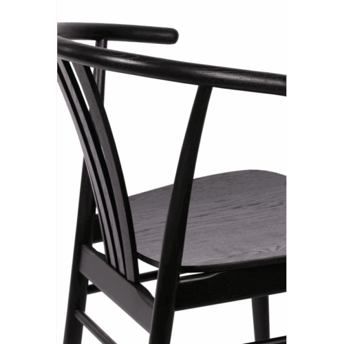 Holz Restaurantstuhl Schwarz SCANDI – Bild 4