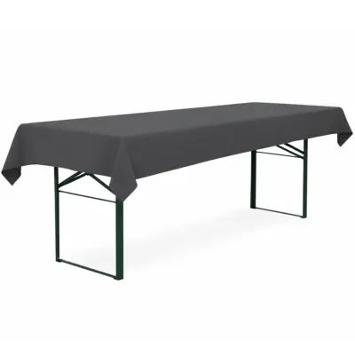 tischdecke für bierzeltgarnitur anthrazit