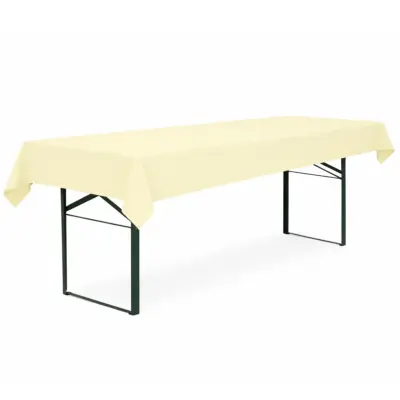 Tischdecke für Bierzeltgarnitur Creme