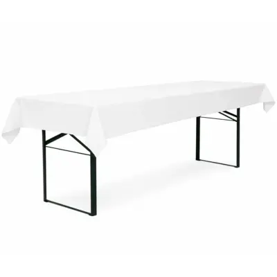 tischdecke für bierzeltgarnitur weiß