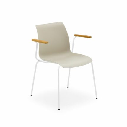 Stuhl Laser-T Beige mit Armlehne