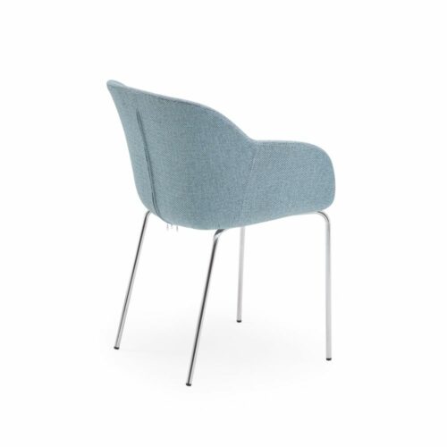 Stuhl Shell-M Pad Eisblau mit Armlehne – Bild 2