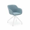 Stuhl Shell-Z Pad Eisblau mit Armlehne