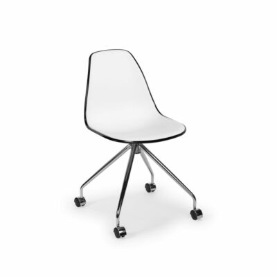 Stuhl Eos-O – Weiß/Schwarz