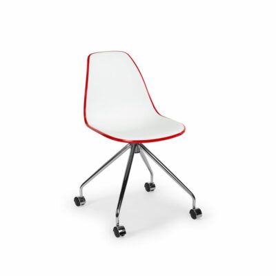 Stuhl Eos-O – Weiß/Rot