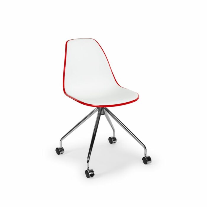 Stuhl Eos-O – Weiß/Rot