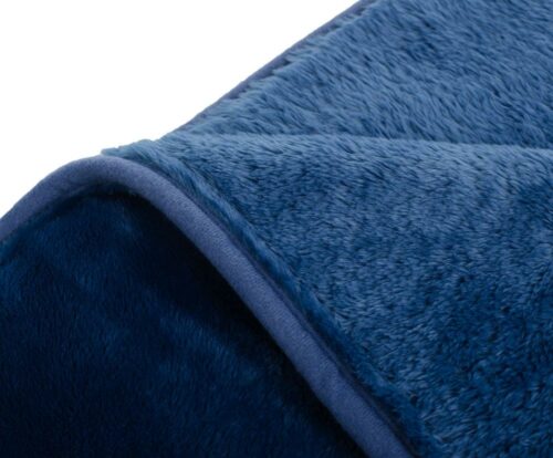 Mikroflauschdecke Premium-Cashmerefeeling Blau – Bild 3