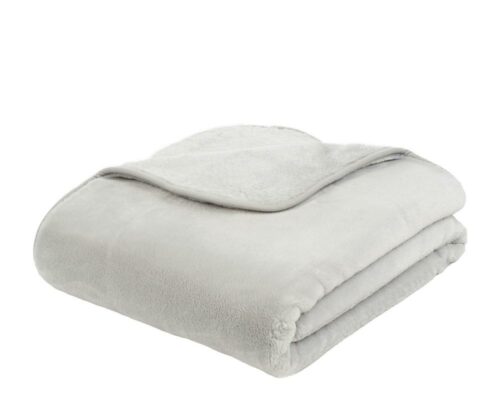 Mikroflauschdecke Premium-Cashmerefeeling Silber (3 Größen) – Bild 2