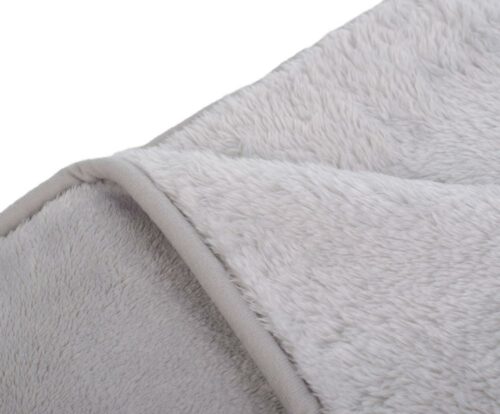 Mikroflauschdecke Premium-Cashmerefeeling Silber (3 Größen) – Bild 3