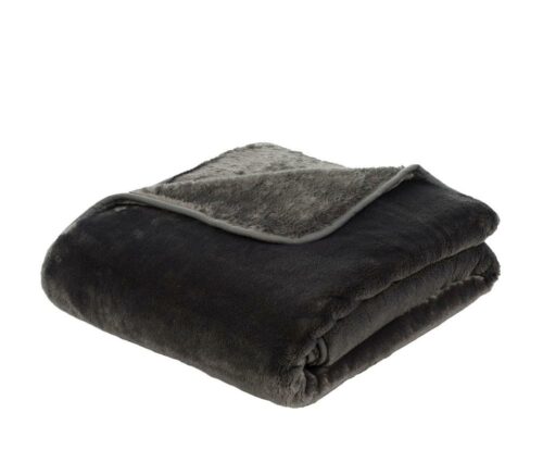 Mikroflauschdecke Premium-Cashmerefeeling Anthrazit (3 Größen) – Bild 2