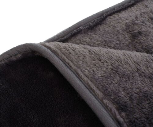 Mikroflauschdecke Premium-Cashmerefeeling Anthrazit (3 Größen) – Bild 3