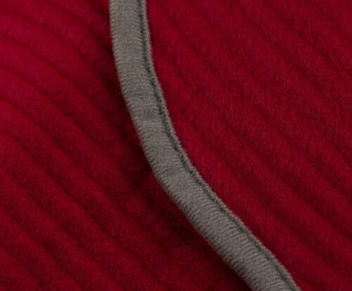 Fleece-Decke STOLA Cordoptik Bordeaux – Bild 3