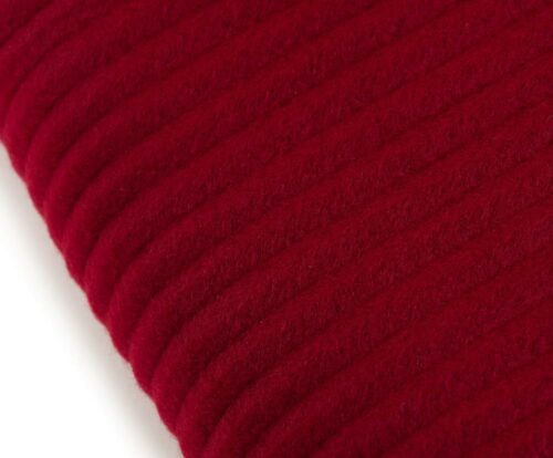 Fleece-Decke STOLA Cordoptik Bordeaux – Bild 4