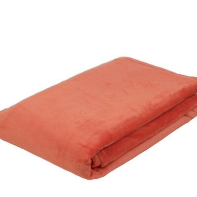 Mikroflauschdecke Karminrot