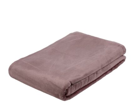 Mikroflauschdecke Memphis-Premium Altrosa