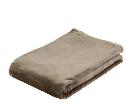 Mikroflauschdecke taupe