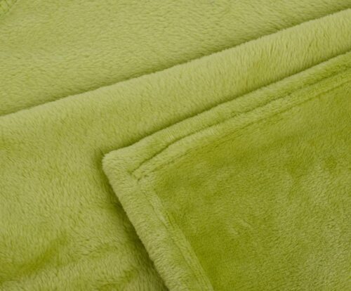 Mikroflauschdecke Memphis-Premium Grün (3 Größen) – Bild 2