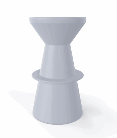 Barhocker Roller 75 Perlgrau