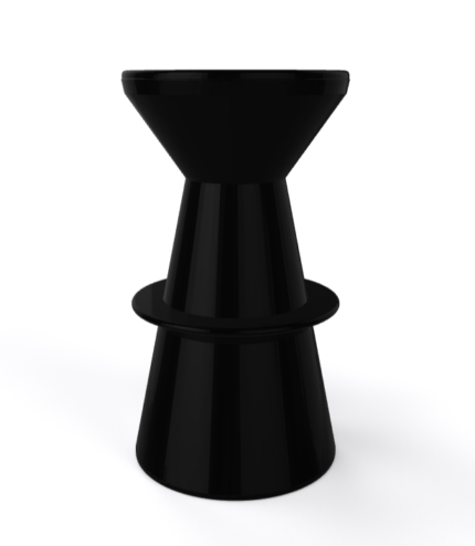 Barhocker Roller 75 Schwarz