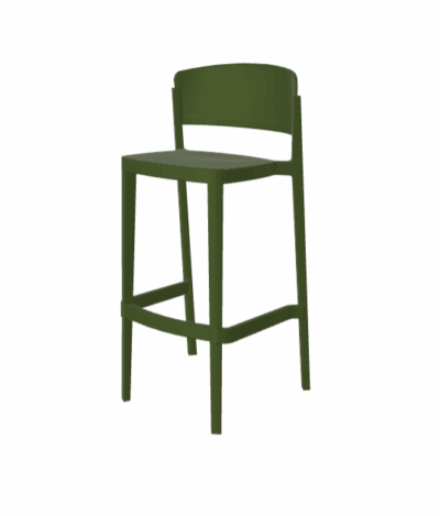 Barhocker Abuela 67 Olive Grün