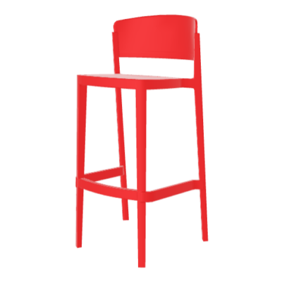 Barhocker Abuela 77 Rot