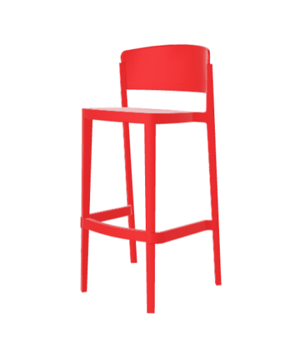 Barhocker Abuela 77 Rot