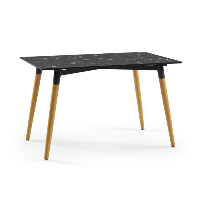 Rechteckiger Tisch Lamax V2 Schwarz Terrazzo