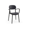 Stuhl Duo Pad Schwarz mit Armlehne