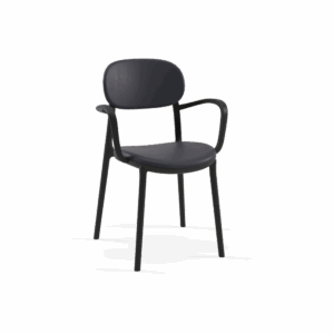 Stuhl Duo Pad Schwarz mit Armlehne