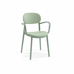 Stuhl Duo Pad Nilgrün mit Armlehne