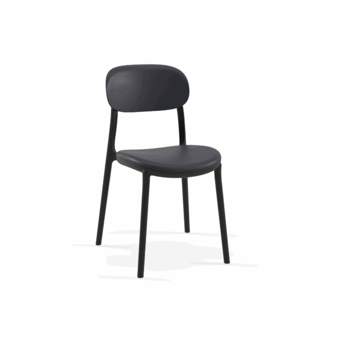 Stuhl Ali Pad – Anthrazit/Schwarz
