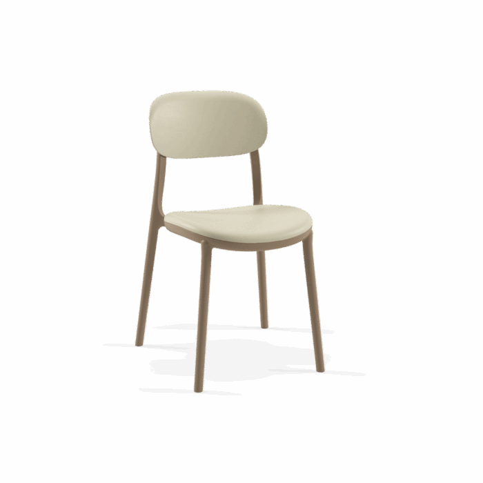 Stuhl Ali Pad – Beige/Kaffee