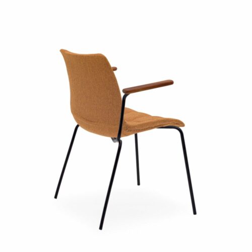 Stuhl Laser-T Pad Orange mit Armlehne – Bild 2