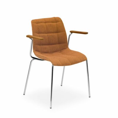 Stuhl Laser-T Pad Orange mit Armlehne