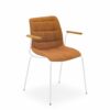 Stuhl Laser-T Pad Orange mit Armlehne