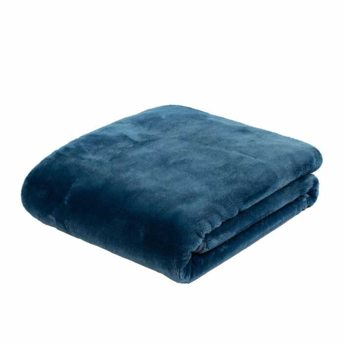 Mikroflauschdecke Premium-Cashmerefeeling Blau
