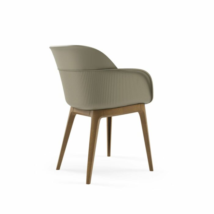 Shell W CementGray Armchair bck medium