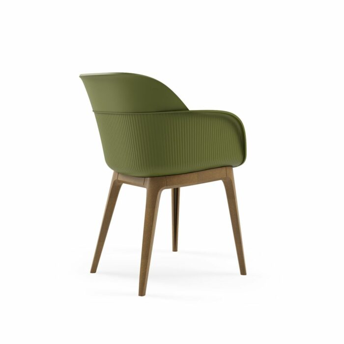 Shell W Khaki Armchair bck medium