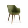 Stuhl Shell-WP Khaki mit Armlehne