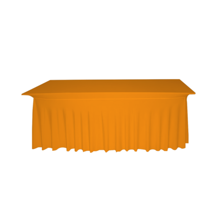eckige tischhusse orange