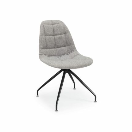 Stuhl EOS-Z Pad – Grau mit schwarzen Beinen